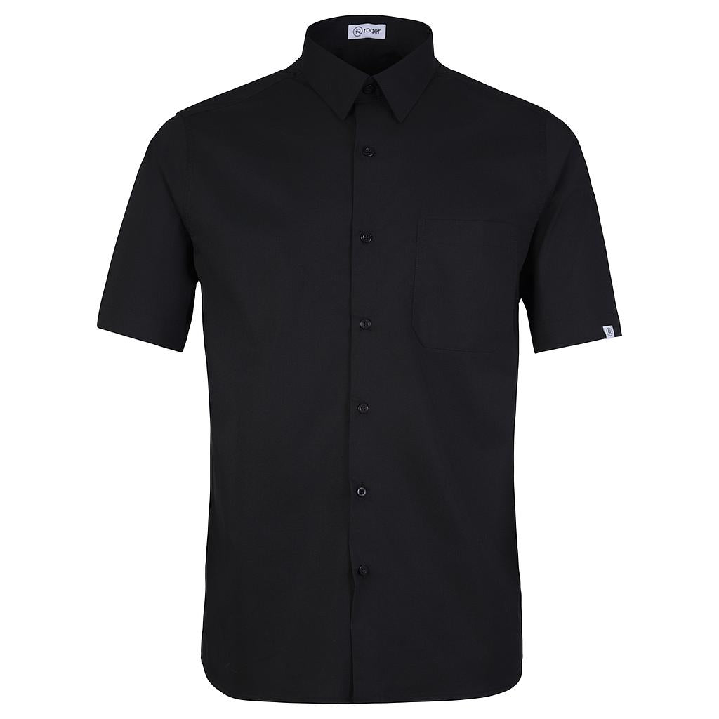 926138-07 - CAMISA HOMBRE CUELLO CAMISERO MANGA CORTA ALAMEDA NEGRO