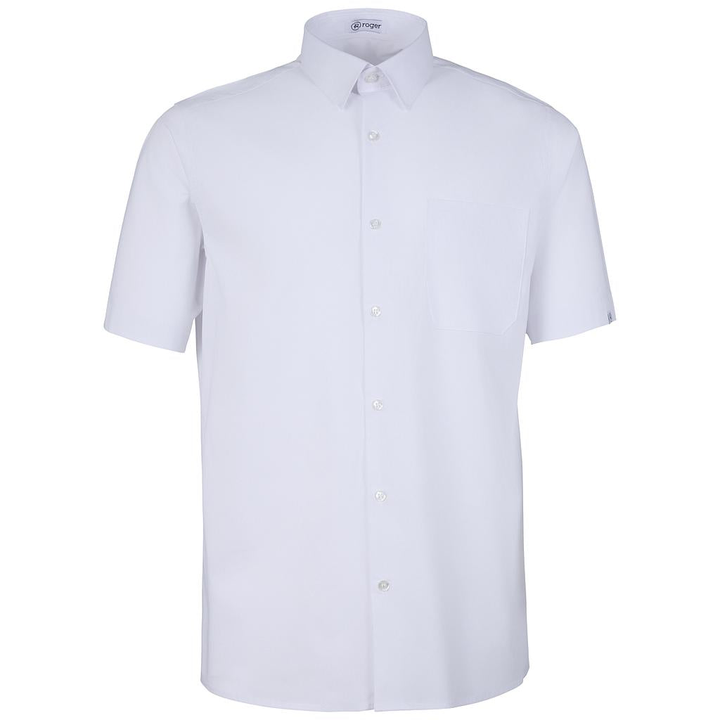926138-13 - CAMISA HOMBRE CUELLO CAMISERO MANGA CORTA ALAMEDA BLANCO