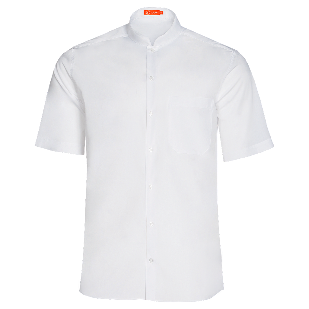 927141-13 - CAMISA HOMBRE CUELLO MAO MANGA CORTA GABIN BLANCO