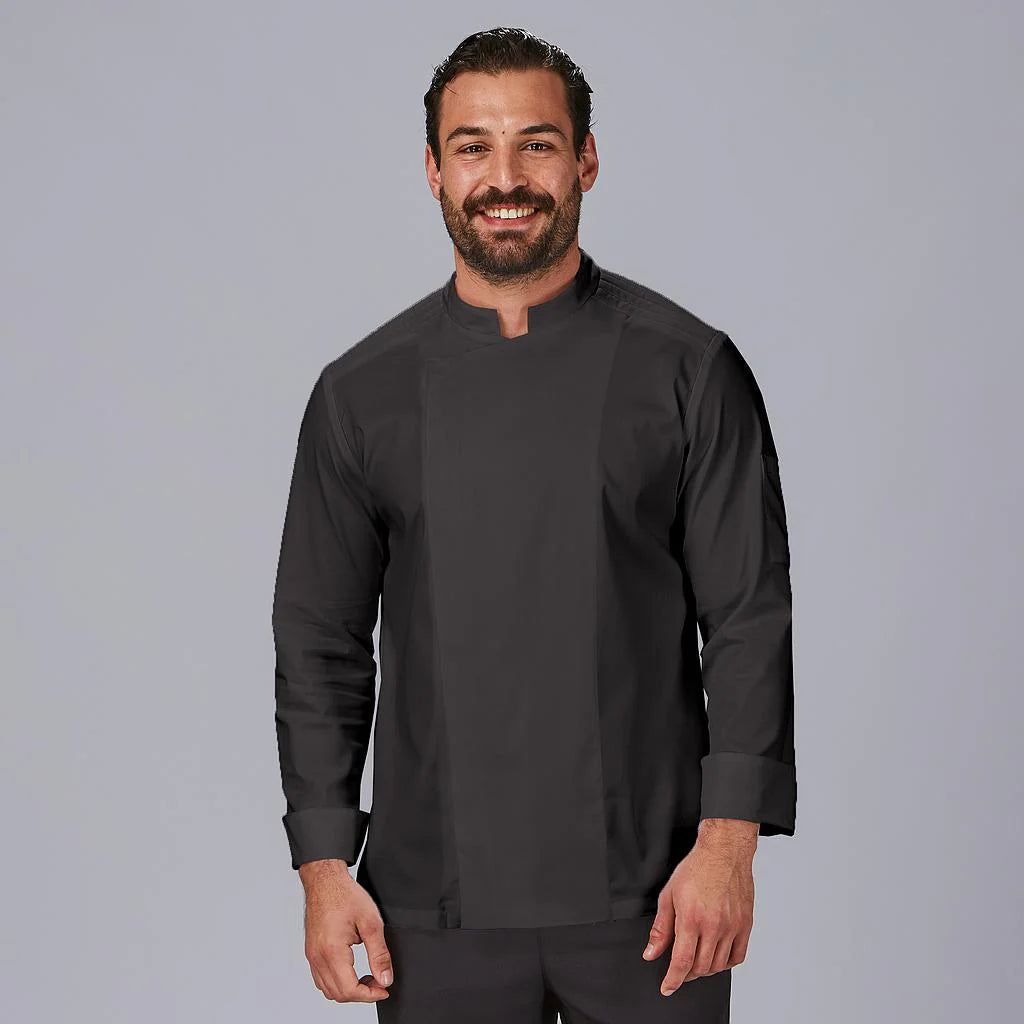 930044-001 - CHAQUETA COCINA HOMBRE BASTOS NEGRO
