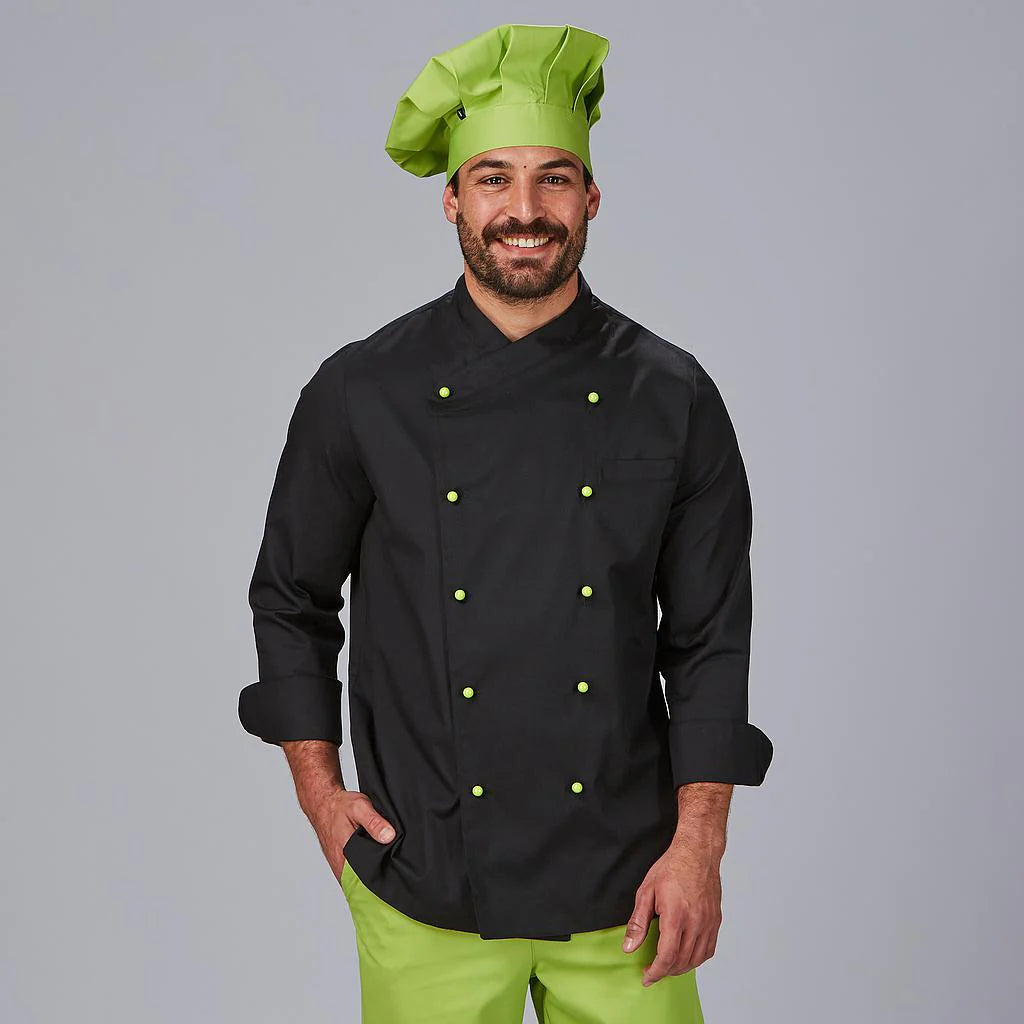 930400-001 - CHAQUETA HOMBRE COCINA NIZA SIN BOTONES (PEDIR APARTE REF 3111) NEGRO