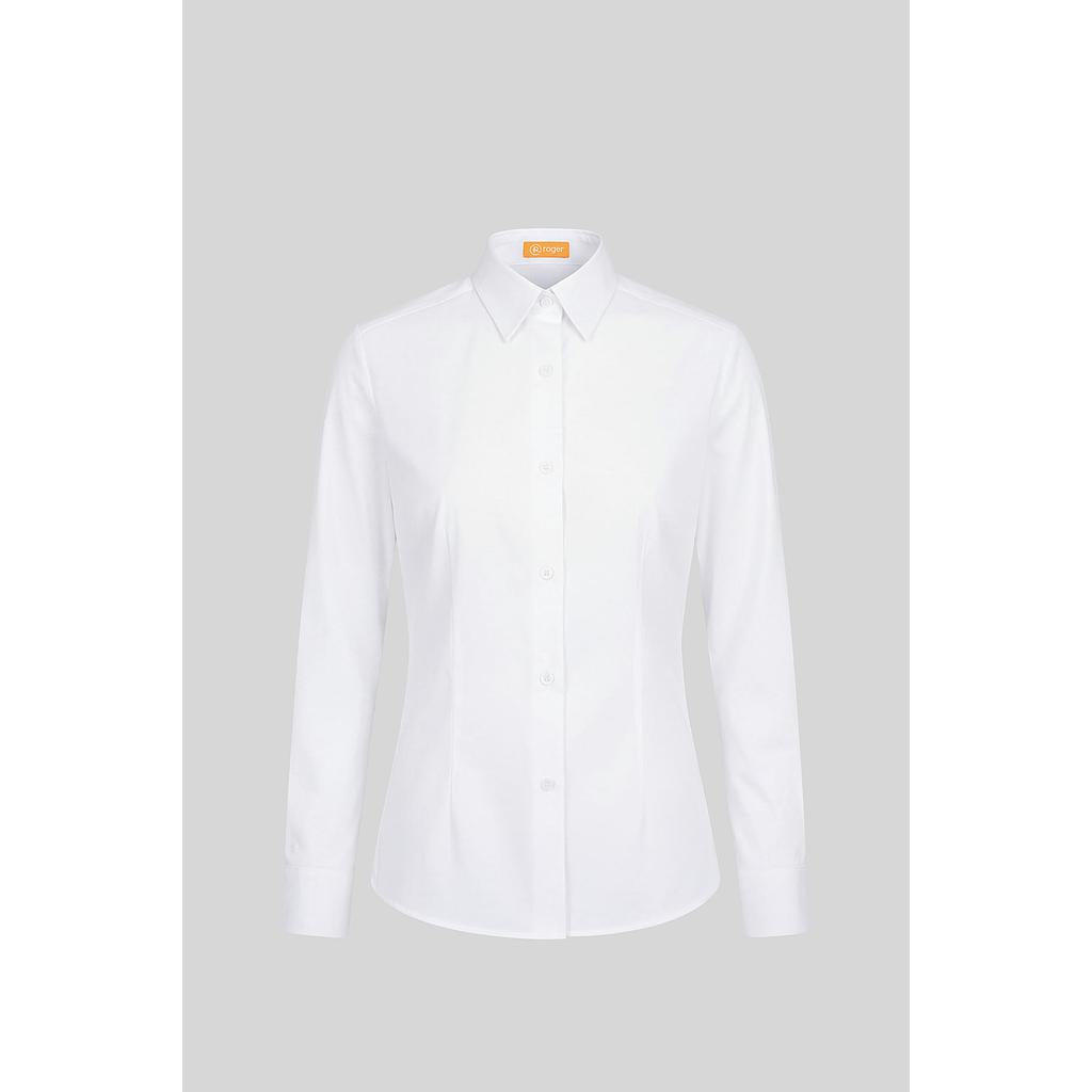 931137-13 - CAMISA MUJER CUELLO CAMISERO MANGA LARGA DAYTONA BLANCO