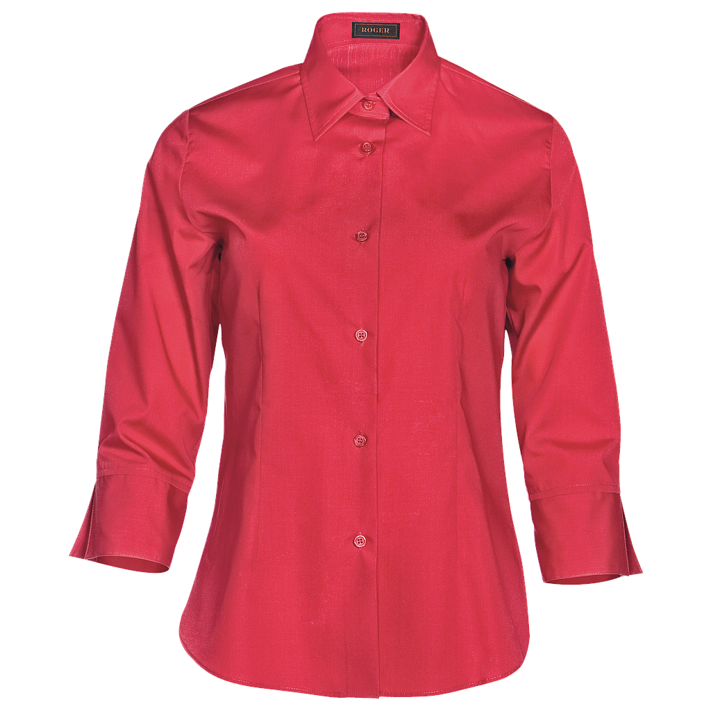 932139-09 - CAMISA MUJER CUELLO CAMISERO MANGA 3/4 MILAN GRANATE