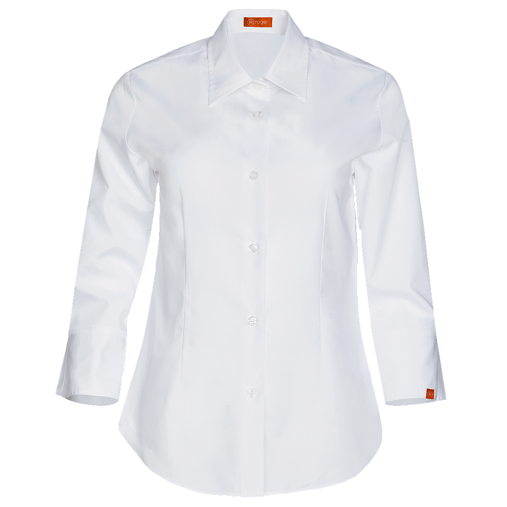 932139-13 - CAMISA MUJER CUELLO CAMISERO MANGA 3/4 MILAN BLANCO