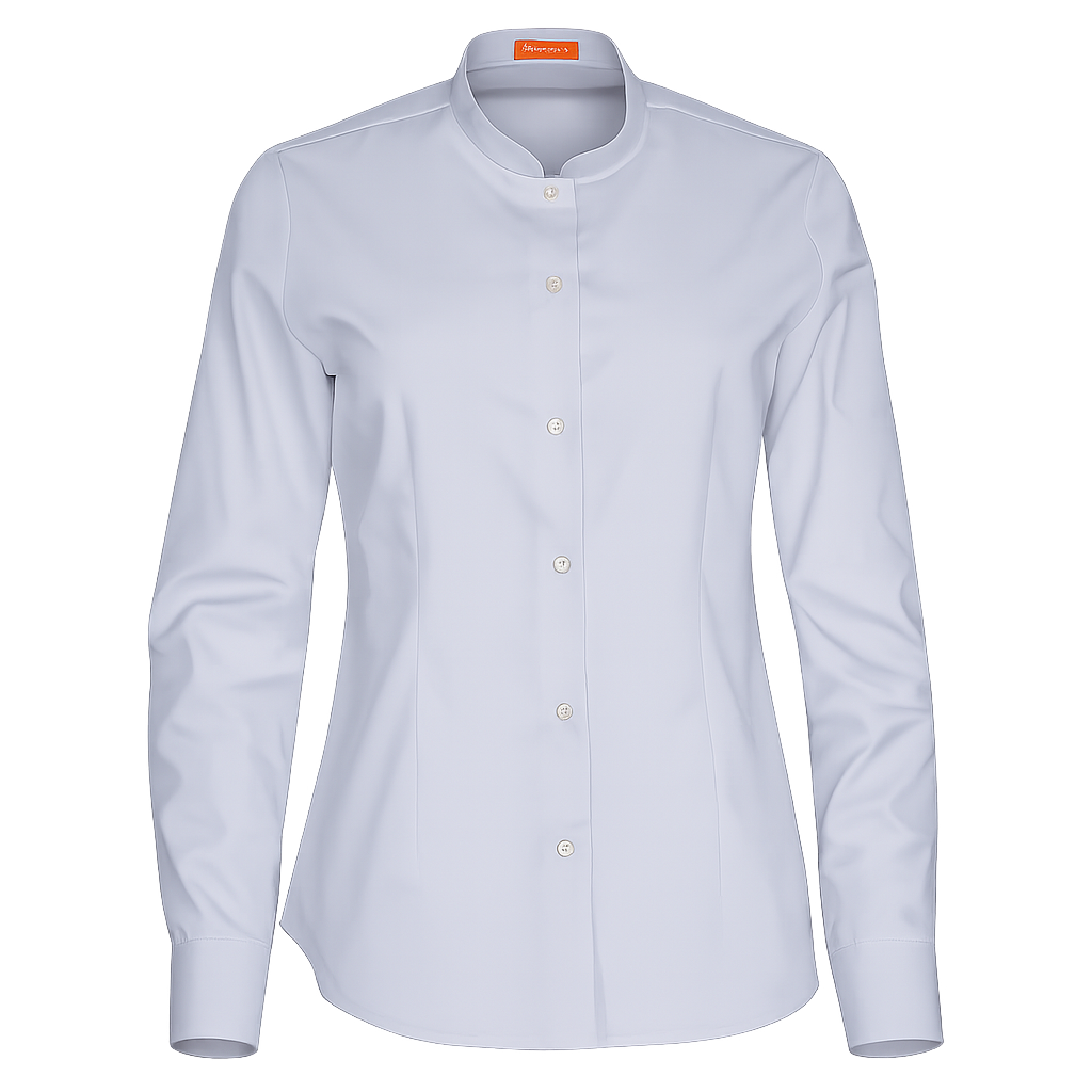 977137-03 - CAMISA MUJER CUELLO MAO MANGA LARGA DAYTONA GRIS MEDIO