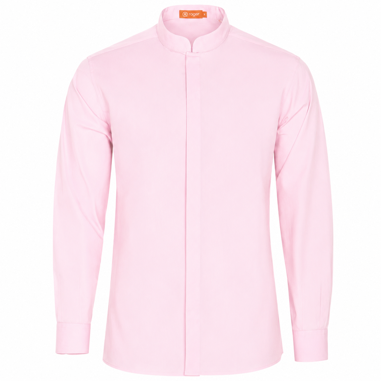 982139-38 - CAMISA HOMBRE CUELLO MAO MANGA LARGA DINAR ROSA