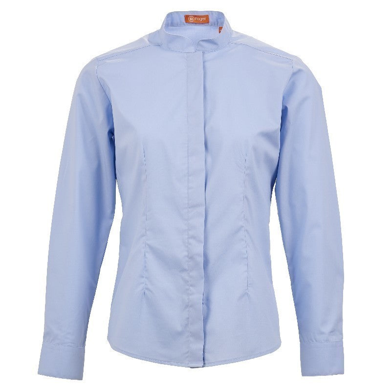 984139-19 - CAMISA MUJER CUELLO MAO MANGA LARGA DINAR CELESTE