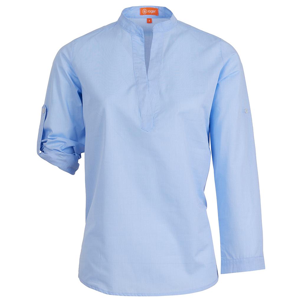 987148-19 - CAMISA POLERA MUJER BASSA CELESTE