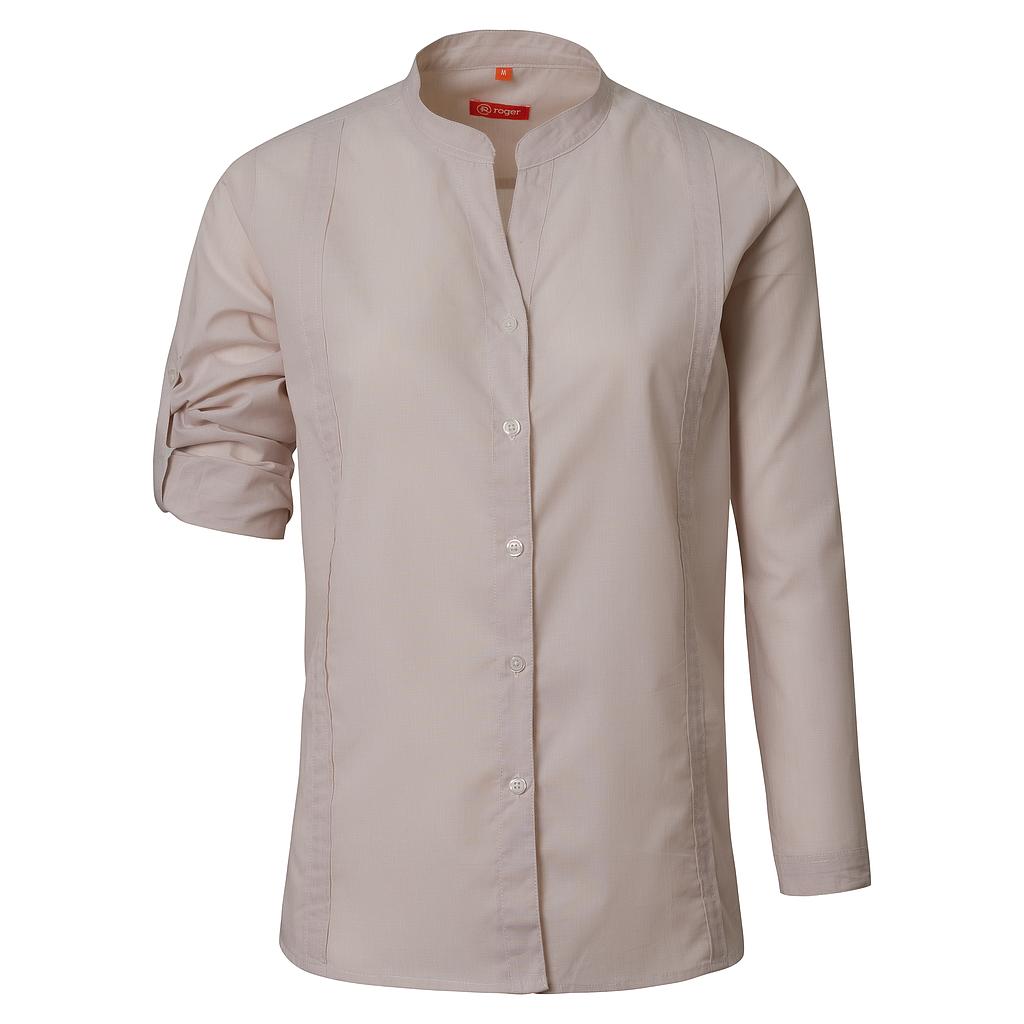 989148-15 - CAMISA GUAYABERA MUJER BASSA BEIGE