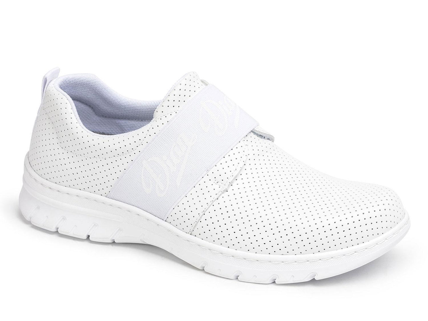 Zapatilla SIENA blanco todo picado
