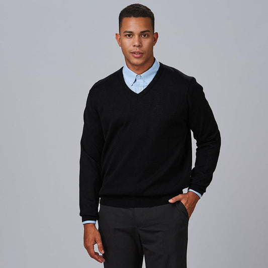 102300-001 - JERSEY PICO HOMBRE NEGRO