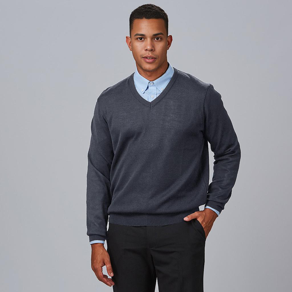 102300-139 - JERSEY PICO HOMBRE GRIS MARENGO