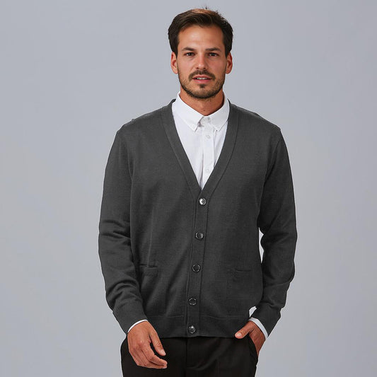 102600-139 - CARDIGAN HOMBRE PUNTO GRIS MARENGO