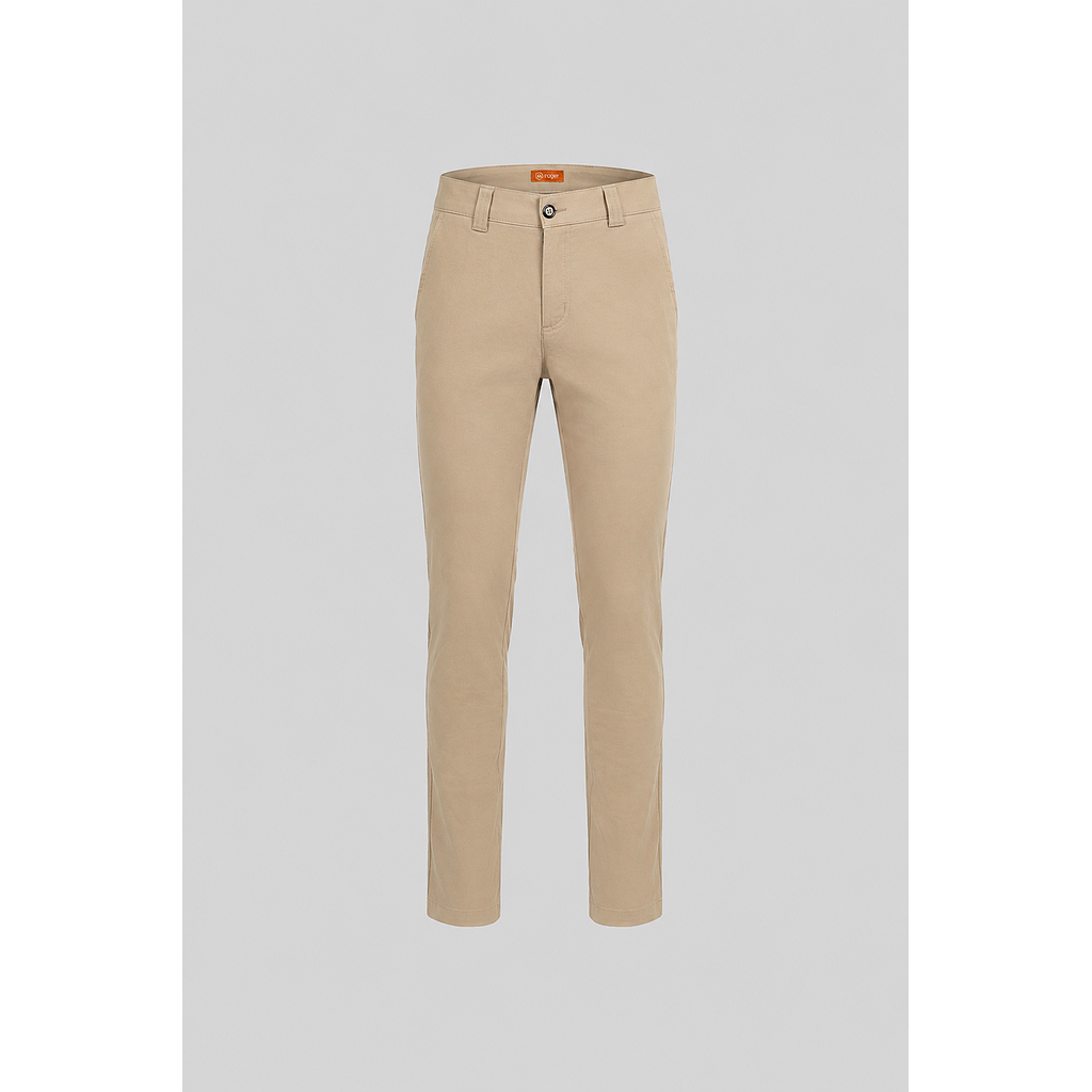 104042-15 - PANTALÓN PITILLO HOMBRE VERTICE BEIGE
