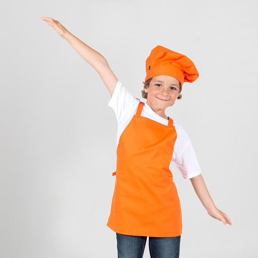 111800-116 - DELANTAL INFANTIL PETO NARANJA