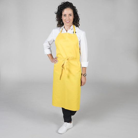 116000-111 - DELANTAL CON PETO SARGA 90X75 CM AMARILLO