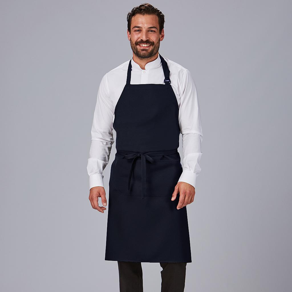 116100-596 - DELANTAL PETO Y BOL SARGA POLIESTER 90X75 CM AZUL NAVY