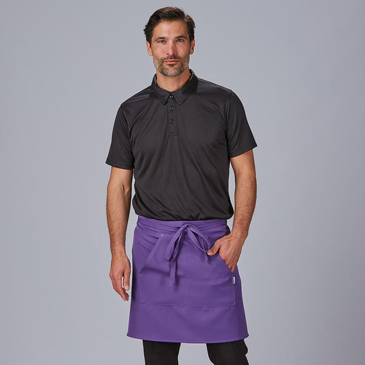 117100-609 - DELANTAL SIN PETO Y BOL 50X75 CM SARGA POLIÉSTER MORADO