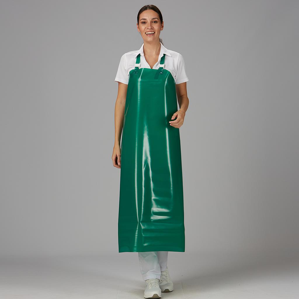 126400-118 - DELANTAL CON PETO POLIURETANO ANDREW 115X90 CM VERDE BOTELLA
