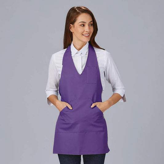 182200-609 - DELANTAL BISTRO SARGA POLIESTER 80X65 CM MORADO