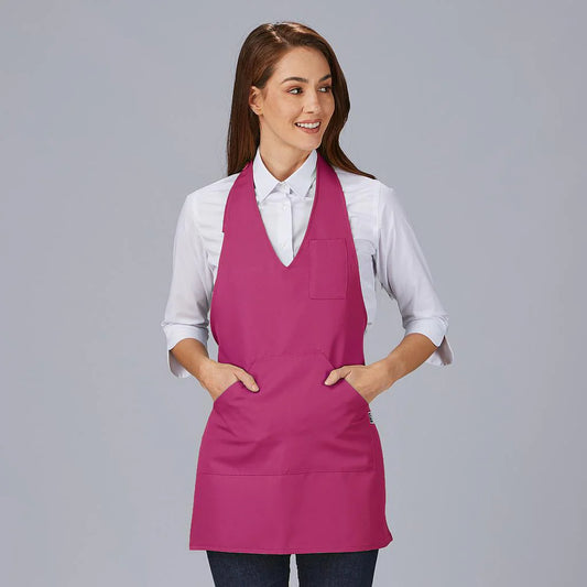 182200-611 - DELANTAL BISTRO SARGA POLIESTER 80X65 CM FUCSIA