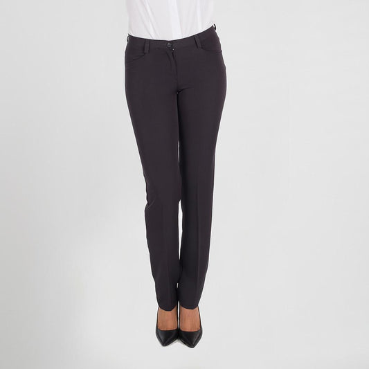 203500-139 - PANTALON MUJER BIOELASTIC CON BOLSILLOS GRIS MARENGO