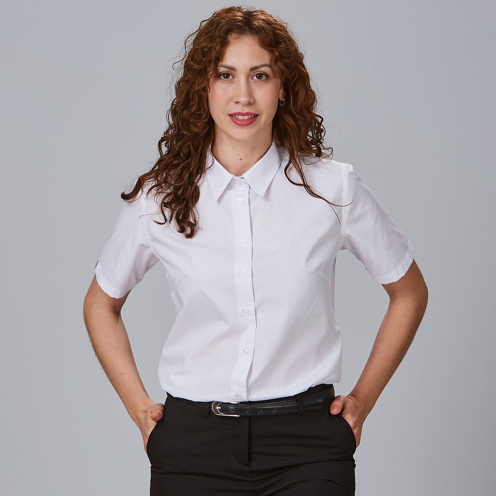 240003-101 - CAMISA MUJER M/C ELASTAN "RED LINE" BLANCO