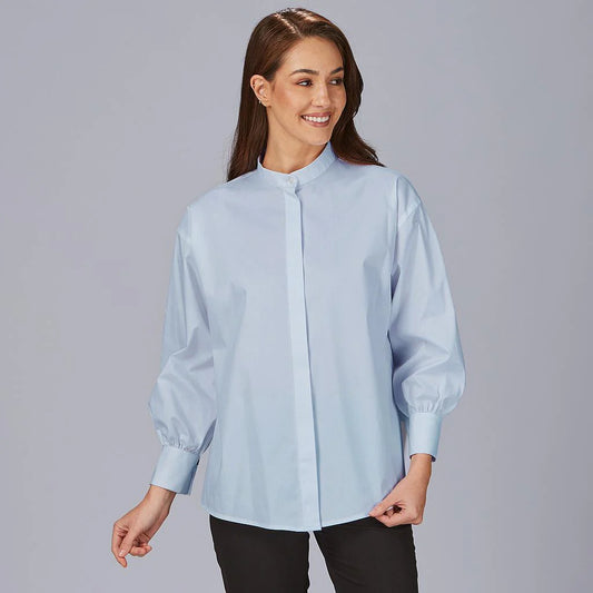240034-107 - CAMISA MUJER OVERSIZE MADDALENA CELESTE