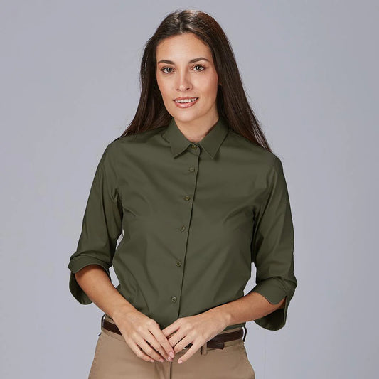 240035-149 - CAMISA MUJER BEATRICE VERDE CAQUI