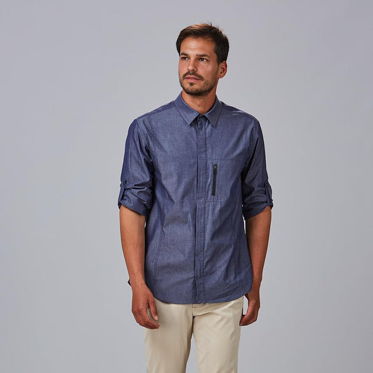 260022-104 - CAMISA HOMBRE CREMALLERAS SLIM FIT FABIO