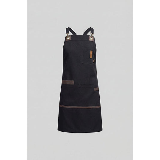 260260-07 - DELANTAL PETO TROPICANA NEGRO