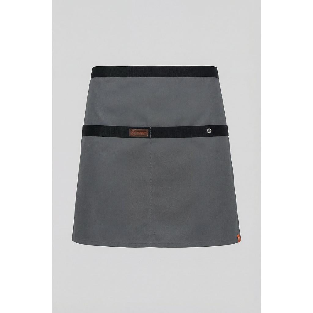 263194-996 - DELANTAL CORTO MAURICE GRIS C/NEGRO