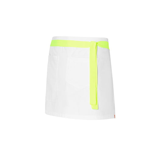 281160-161 - DELANTAL CORTO RAINBOW BLANCO C/AMARILLO FLÚOR
