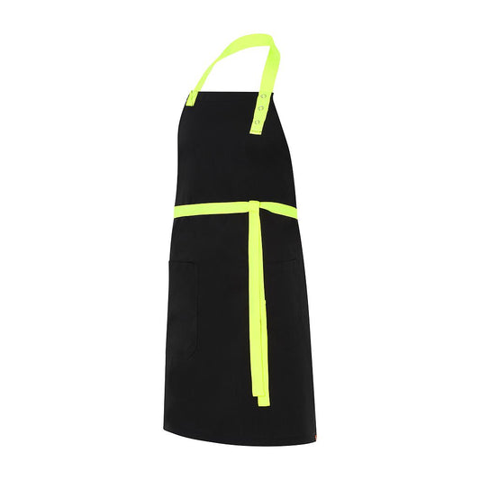 282160-164 - DELANTAL PETO RAINBOW NEGRO C/AMARILLO FLÚOR