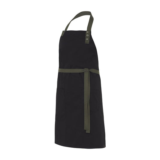 282160-166 - DELANTAL PETO RAINBOW NEGRO C/VERDE MILITAR
