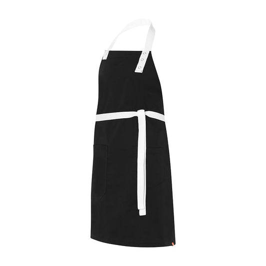 282160-81 - DELANTAL PETO RAINBOW NEGRO C/BLANCO