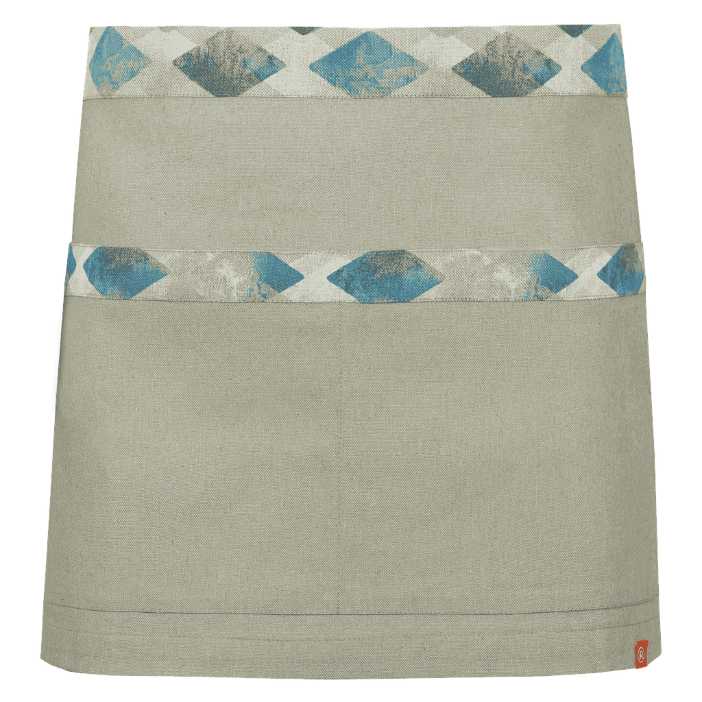 292314-145 - DELANTAL CORTO DIAMOND BEIGE C/CELESTE