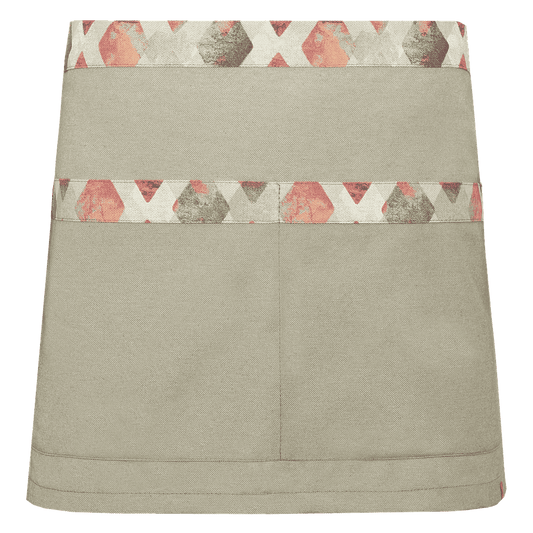 292314-146 - DELANTAL CORTO DIAMOND BEIGE C/ROSA