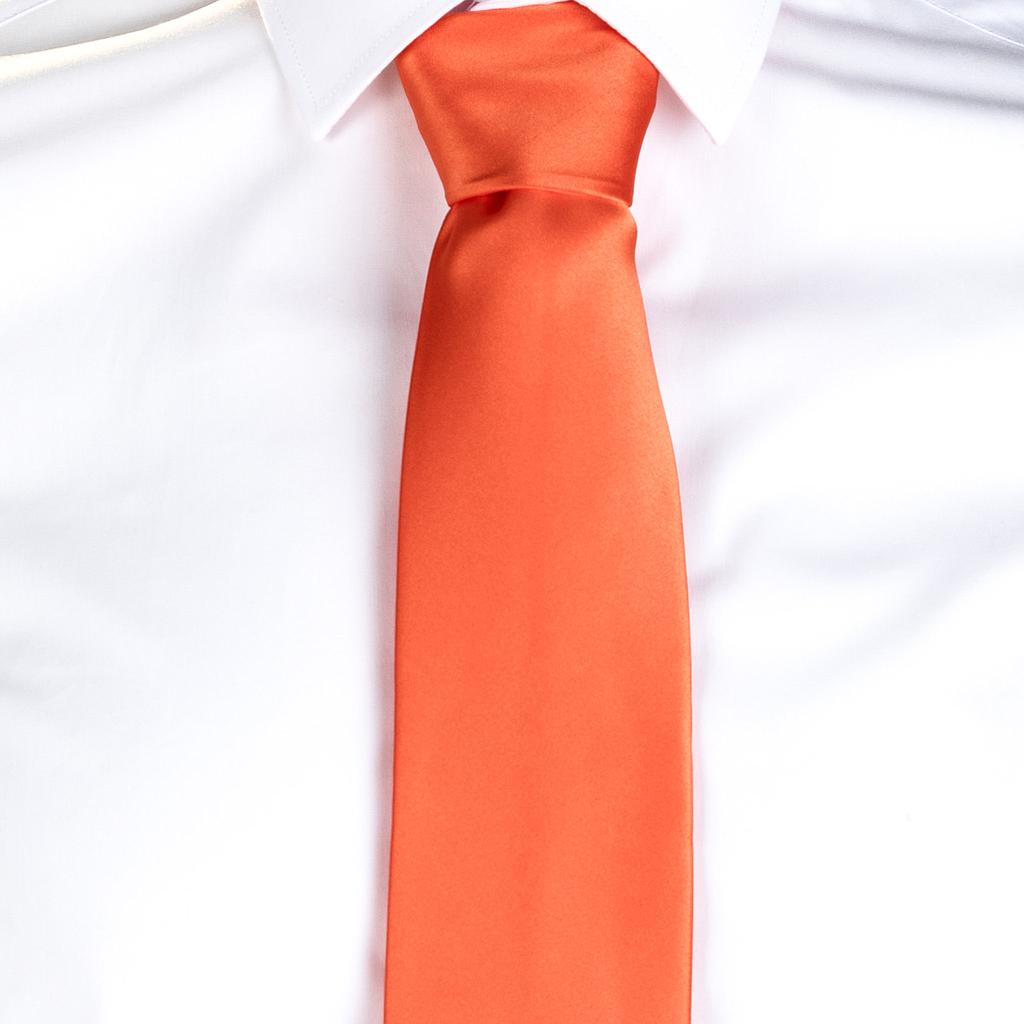 321000-116 - CORBATA S/NUDO NARANJA