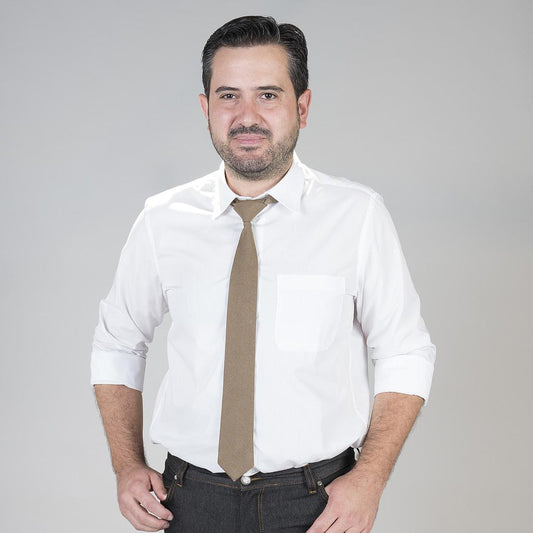 326800-823 - CORBATA CON NUDO DE PALA ESTRECHA ARENA