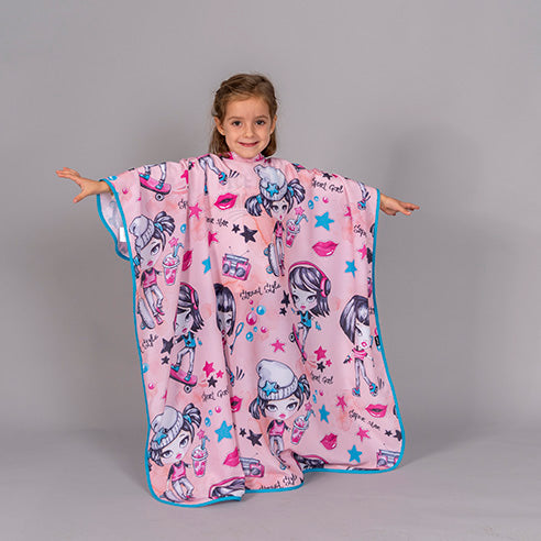 350002-2999 - CAPA DE PELUQUERIA INFANTIL ESTAMPADA BURBUJAS