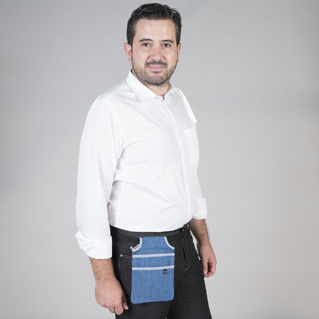 350100-827 - FUNDA PDA TEJANO AZUL