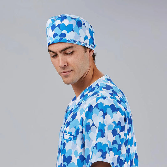 400007-5146 - GORRO CIRUJANO TIRAS AGATHA CUORE AZUL