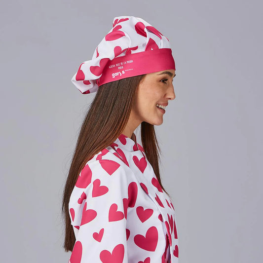 400011-5148 - GORRO GRAN CHEF AGATHA CUORE ROSA