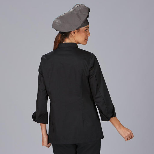 400014-598 -  GORRO GRAN CHEF VELCRO SARGA POLIESTER CENIZA