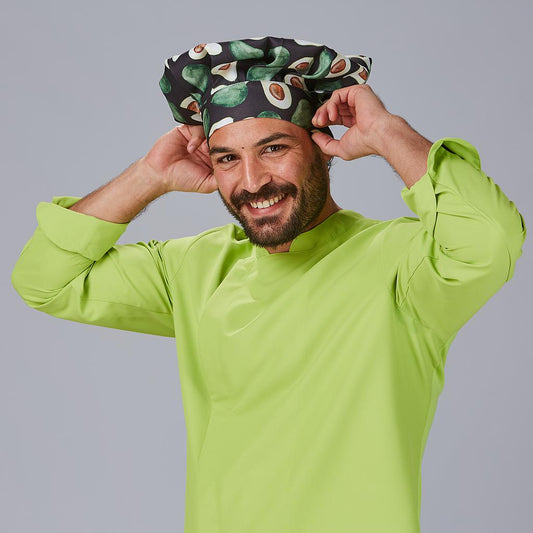 400016-5156 - GORRO GRAN CHEF VELCRO ESTAMPADO AGUACATE