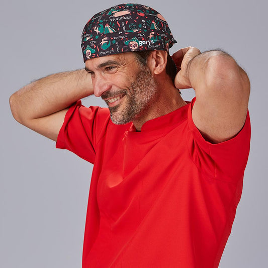 400017-5158 - GORRO PIRATA MICROFIBRA ESTAMPADA TACOFEST
