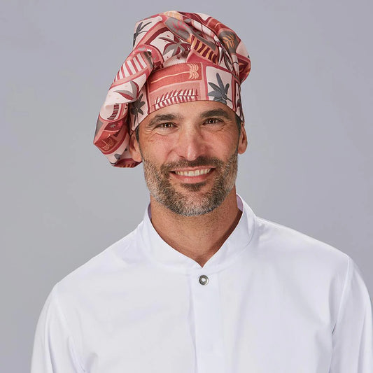 400019-5166 - GORRO GRAN CHEF ALGODON ESTAMPADO CUBA