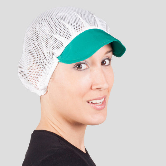 415000-108 - GORRO MUJER REJILLA VISERA COLOR (PAQ. 10 UNID) VERDE