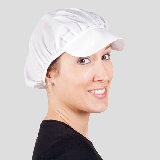 420000-101 - GORRA MUJER POPELIN BLANCA (PAQ. 10 UNID)
